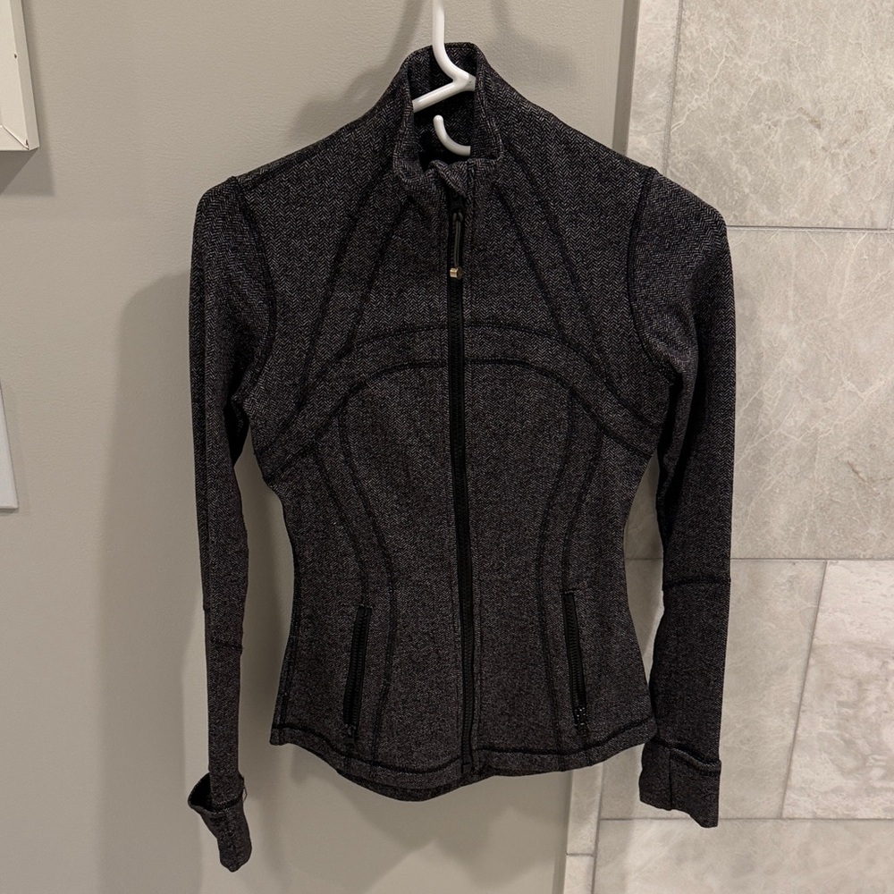 Lululemon Define Jacket - Black Herringbone - image 1